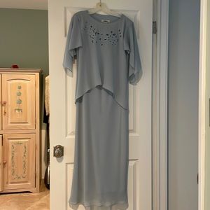 Light blue gown